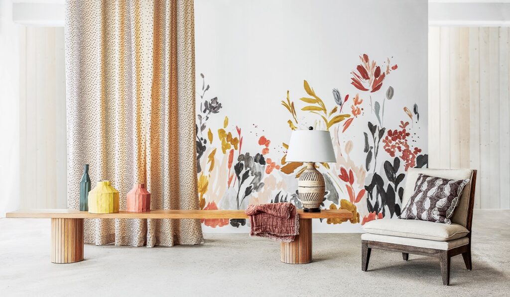 living room curtains in Dubai