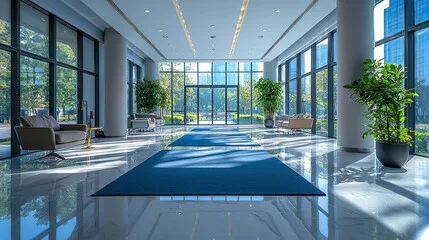 blue carpet