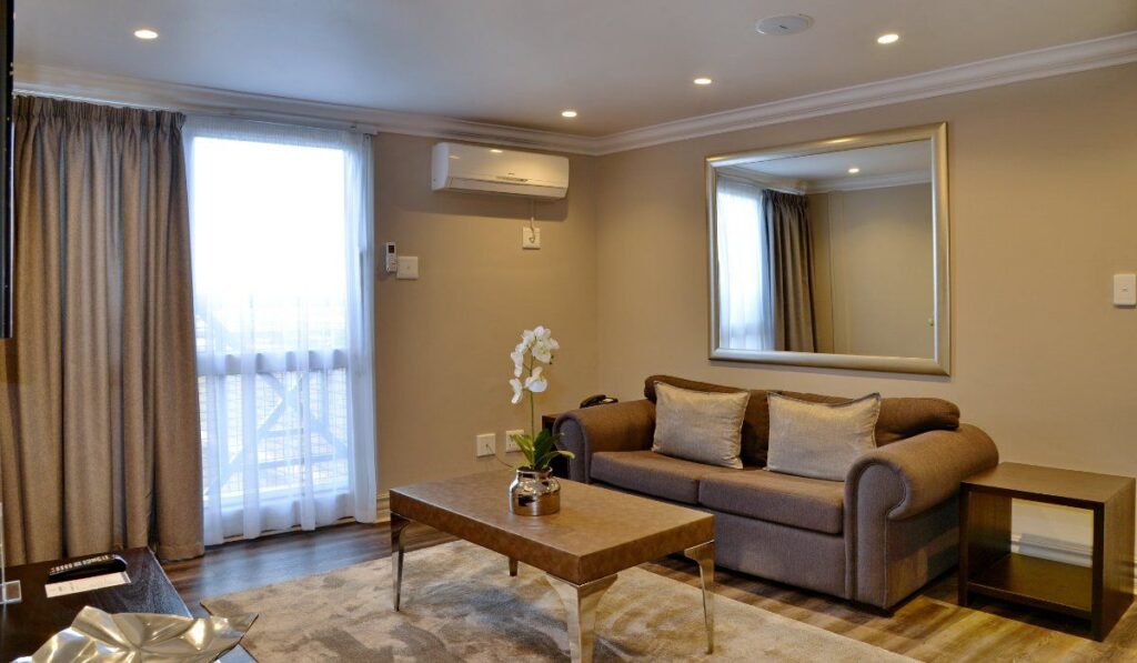 living room curtains in Dubai