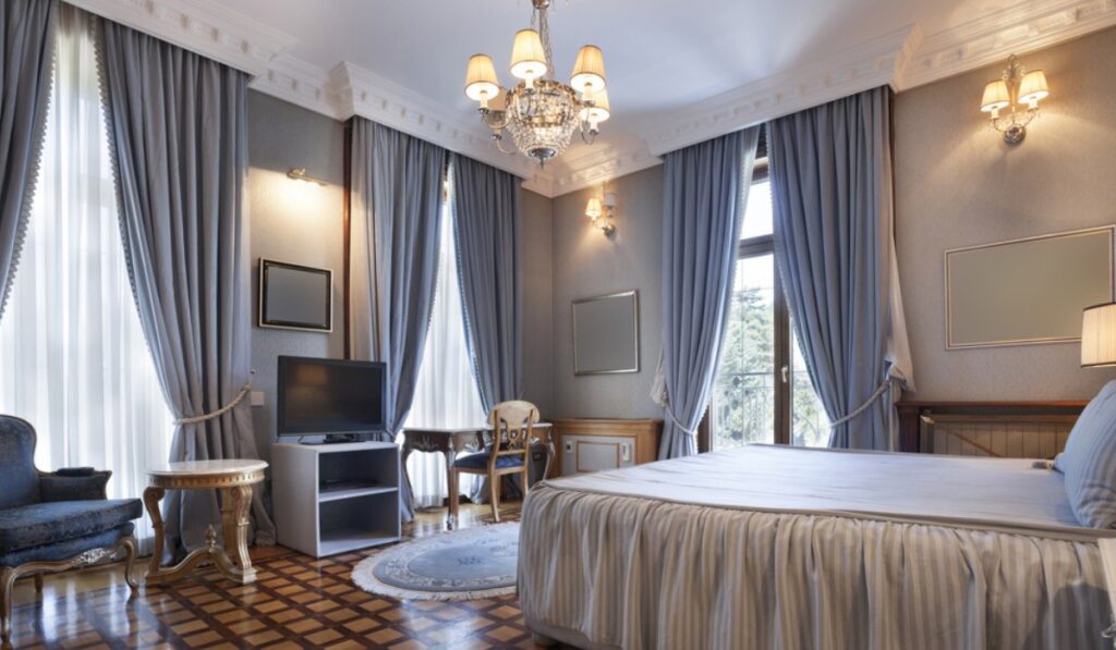 living room curtains in Dubai