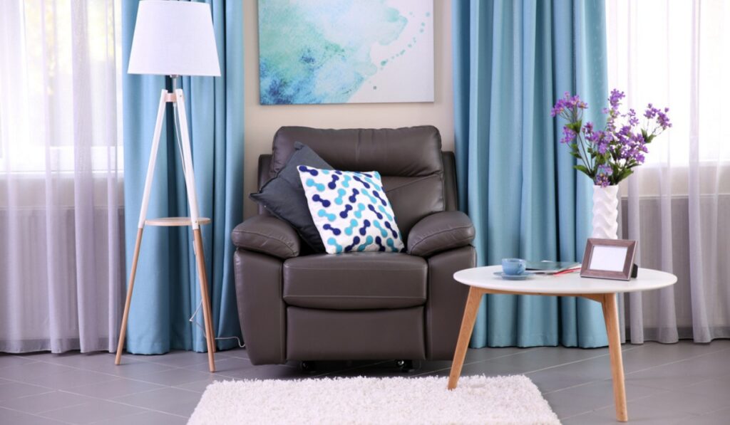 living room curtains in Dubai