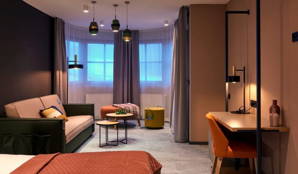 living room curtains in Dubai