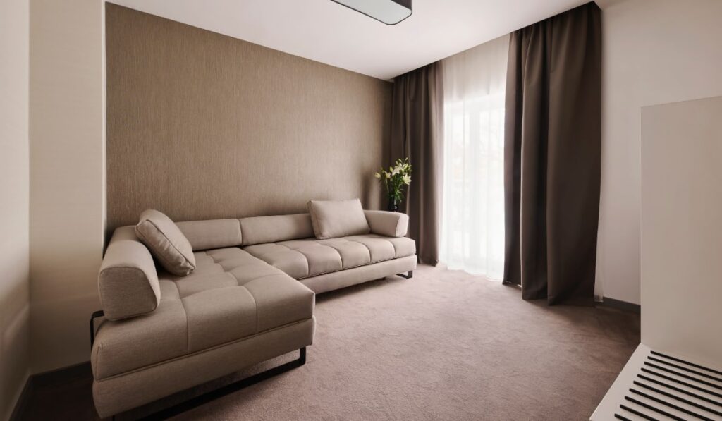 living room curtains in Dubai