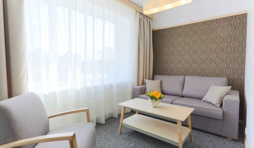 living room curtains in Dubai