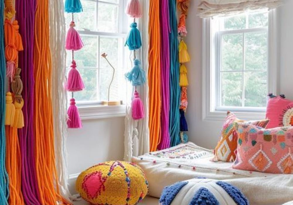 boho Dubai curtains
