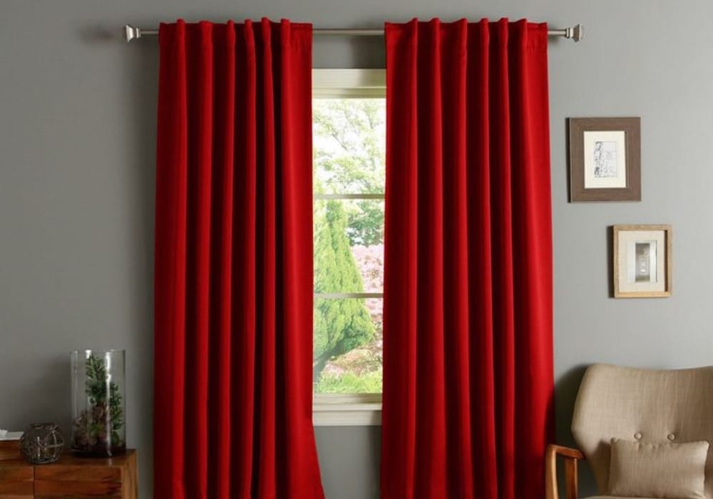 Red Dubai Curtains