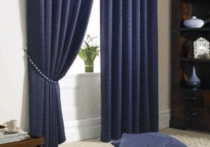 BLUE CURTAINS IN DUBAI