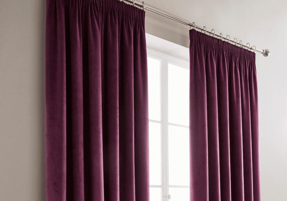 Pencil pleat curtains In Dubai