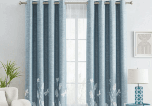 BLUE CURTAINS IN DUBAI