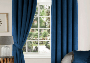 BLUE CURTAINS IN DUBAI