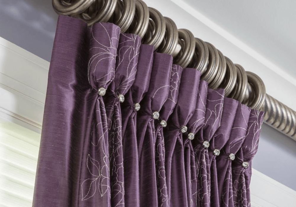 Goblet pleat curtains In Dubai
