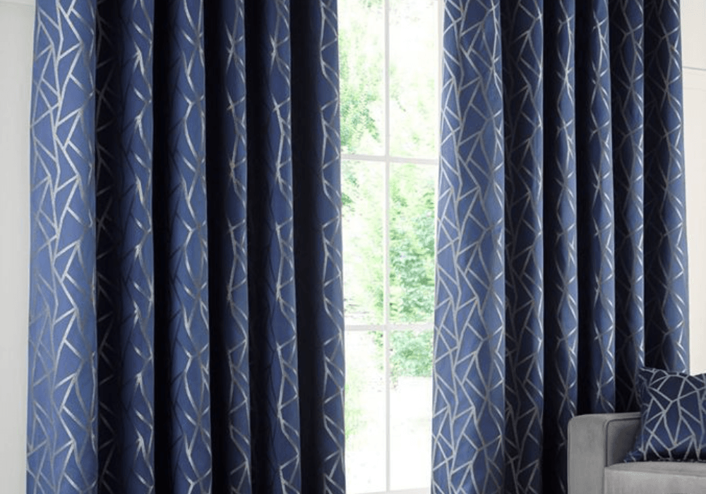 BLUE CURTAINS IN DUBAI