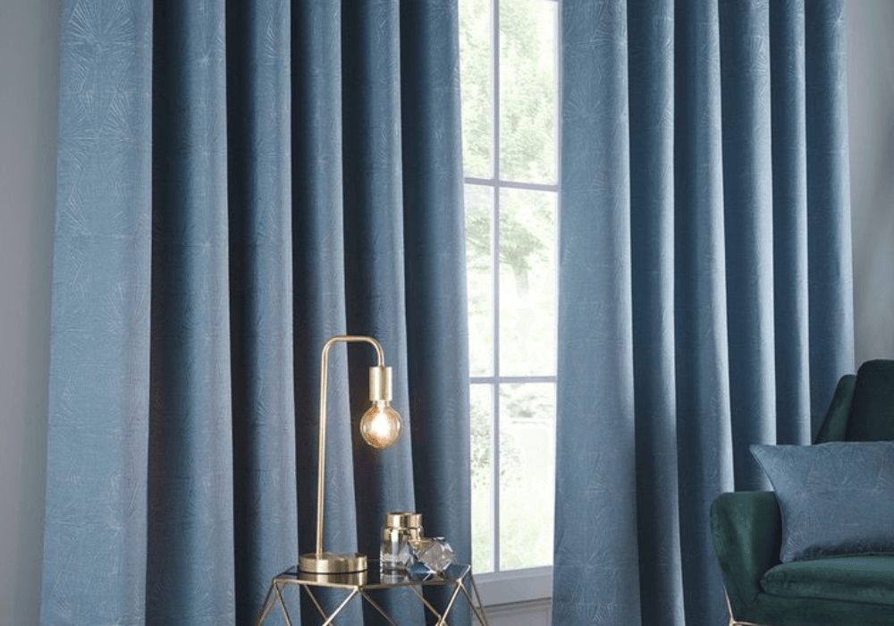 BLUE CURTAINS IN DUBAI