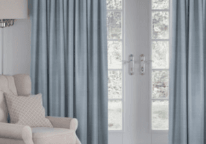 BLUE CURTAINS IN DUBAI
