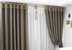 Goblet pleat curtains In Dubai