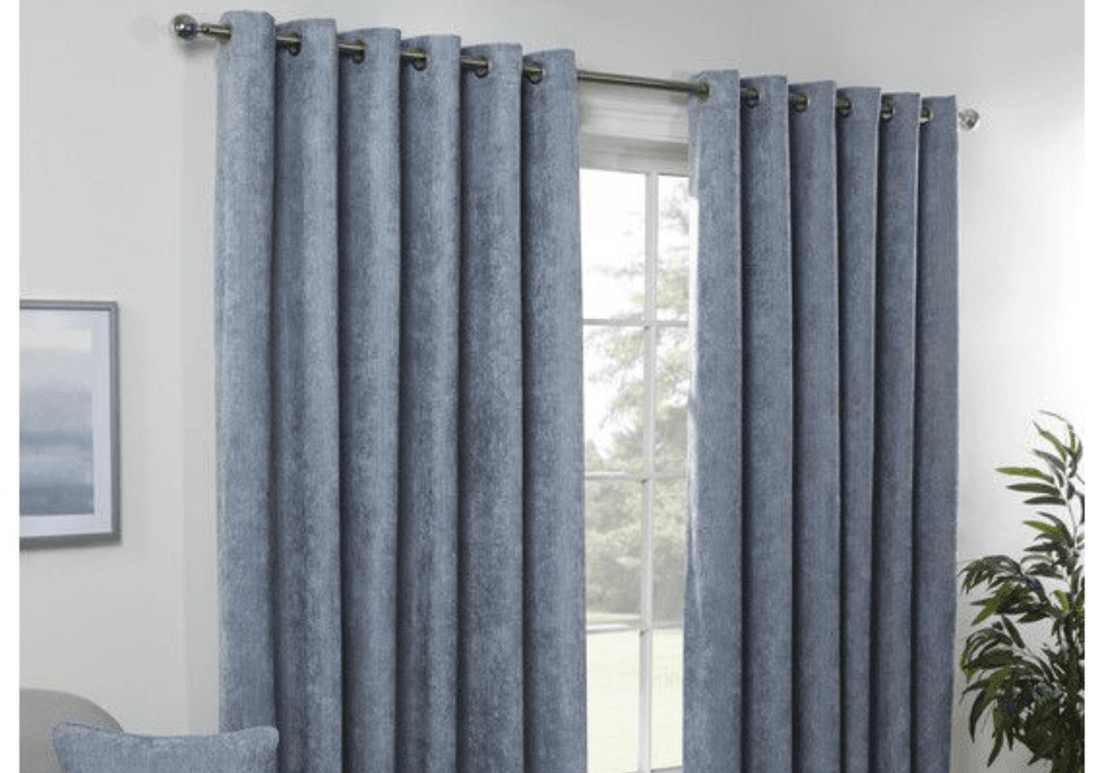 BLUE CURTAINS IN DUBAI