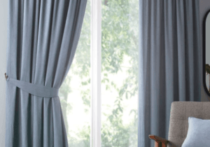 BLUE CURTAINS IN DUBAI