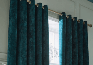 BLUE CURTAINS IN DUBAI