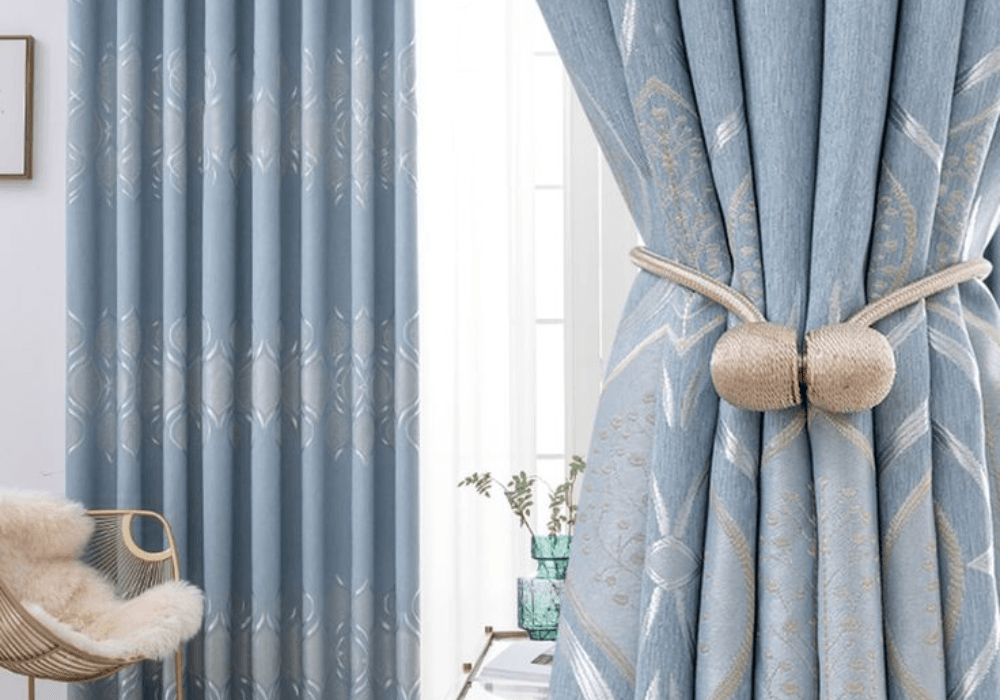 blue Dubai curtains