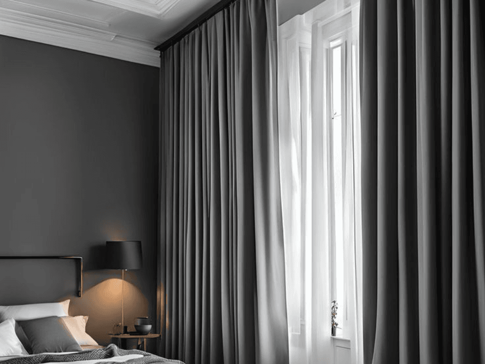 Grey Curtains In Dubai