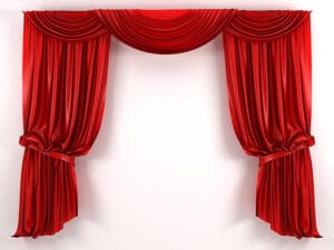 red curtains dubai