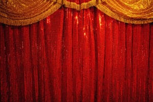 red curtains dubai