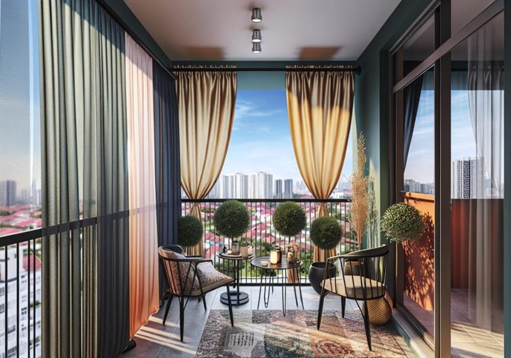 Balcony Curtains in Dubai